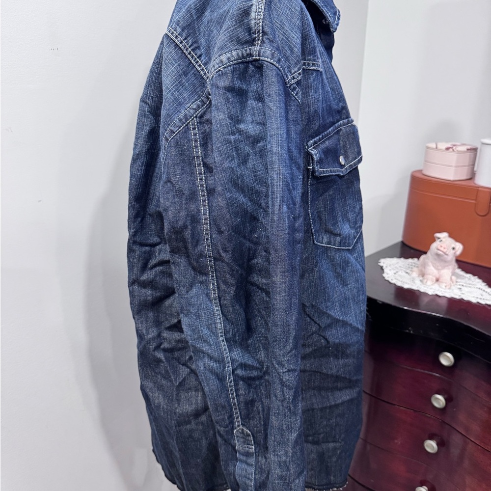 Tommy Hilfiger Dark Blue Denim Shirt - Picture 3 of 10